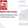 Pre-populating dropdown lists in dynamic PDF forms from